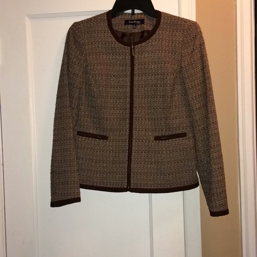 Evan-Picone 6p Zip Up Jacket